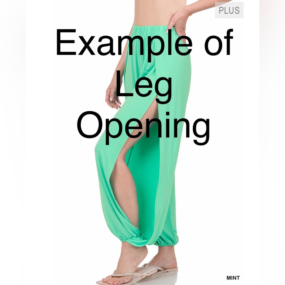 Plus Split Side Pants - image 2